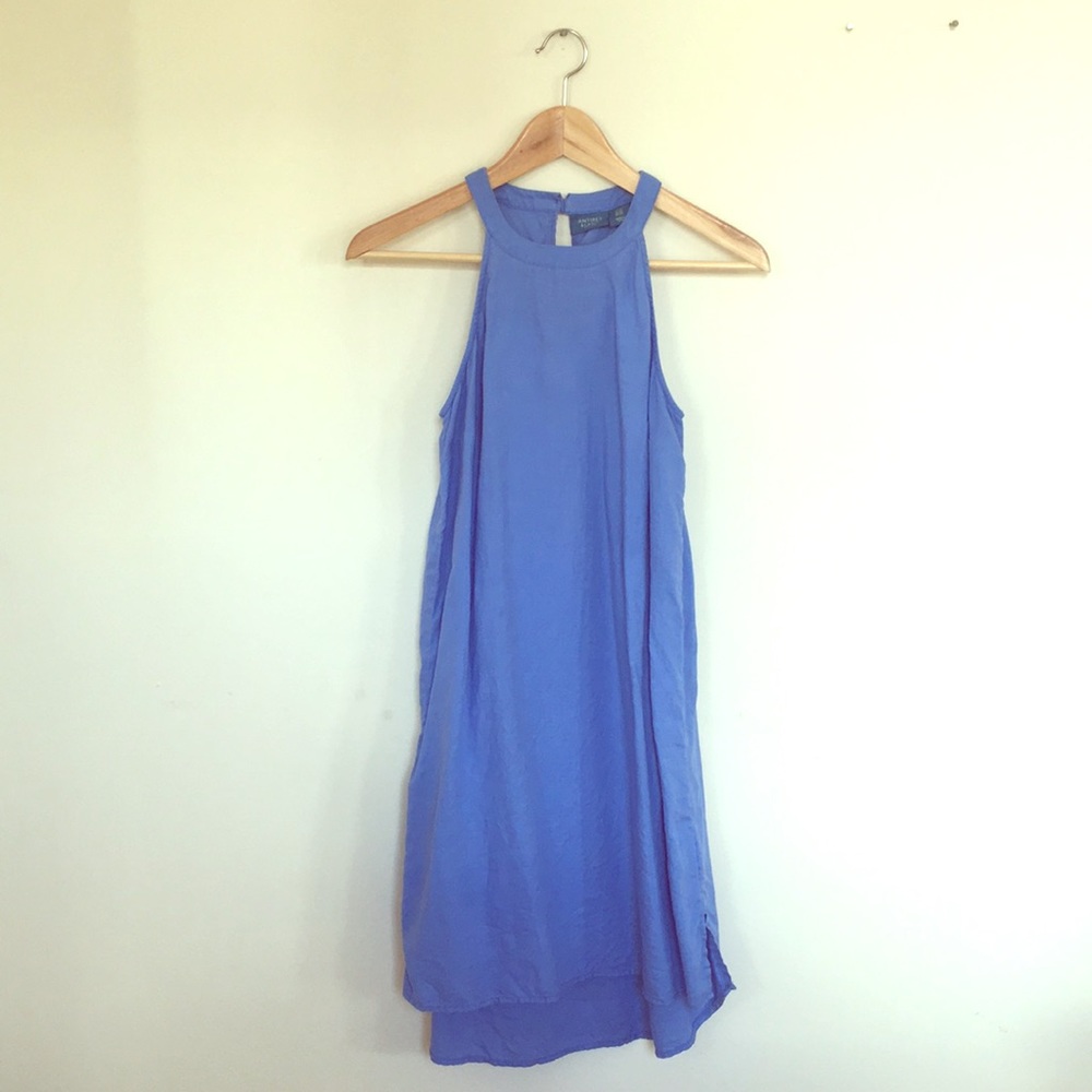 Blue, Antibes Blanc linen dress
